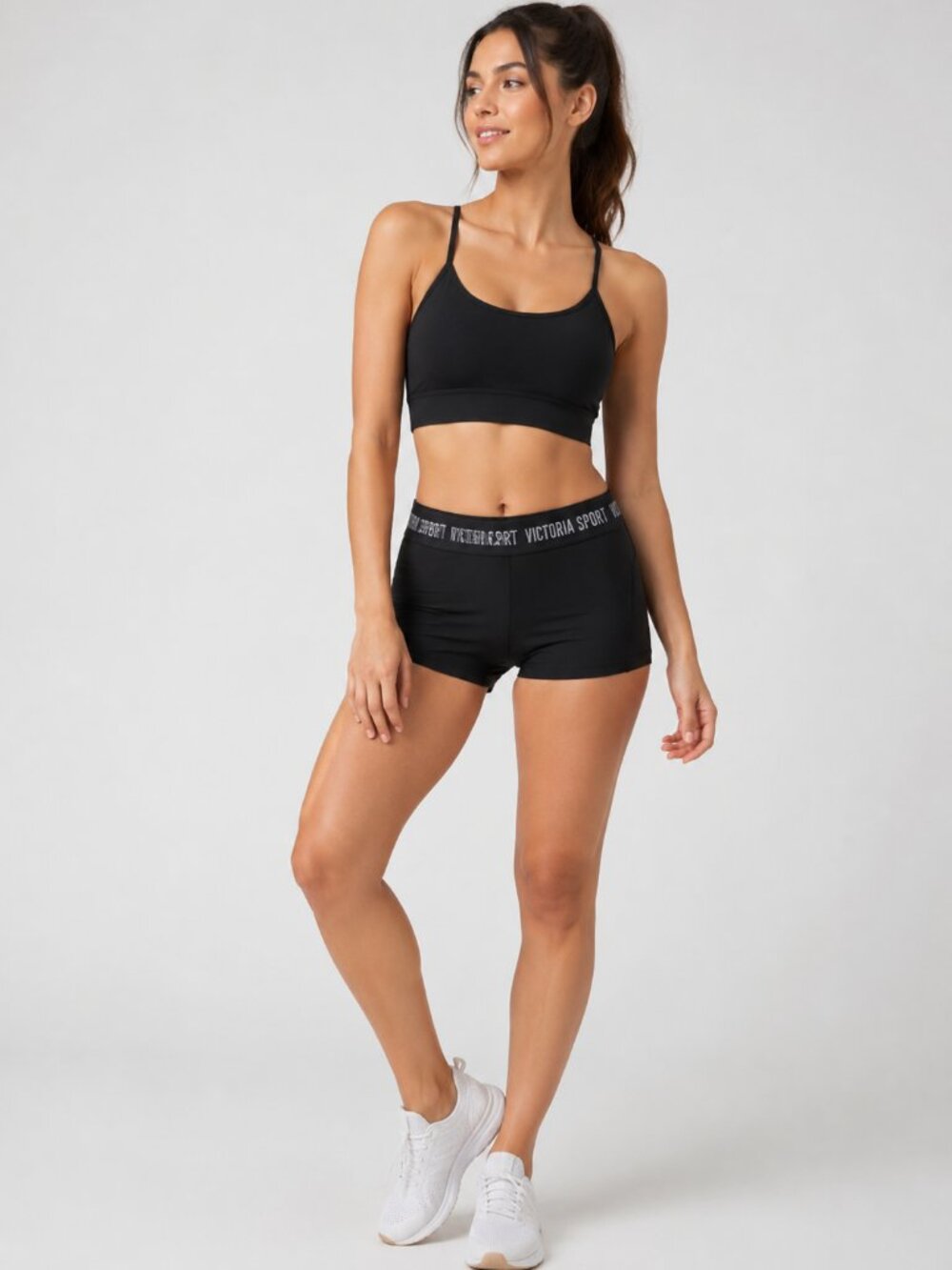Victoria Sport Black Compression Shorts Women’s Medium Stretch Athletic